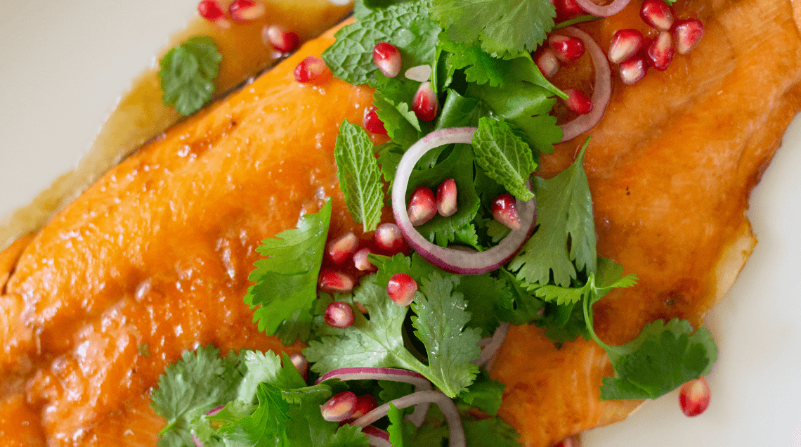 Harbour Fish's Pomegranate and Orange Salmon Recipe