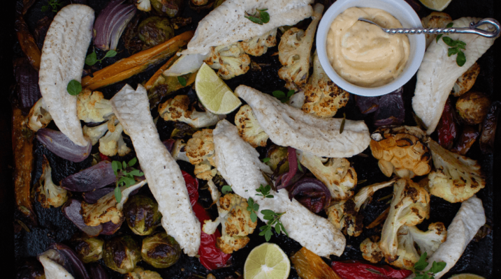 One tray dish - Fish