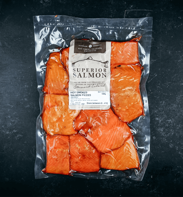 Hot Smoked Salmon Pieces | Smoked Seafood | Harbour Fish