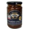 Jar of Jenny’s Kitchen Tamarind Chutney Medium 300ml, award-winning sweet and tangy chutney from Waiheke Island NZ.
