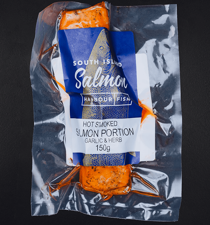 Product - HS Salmon Garlic & Herb 150g
